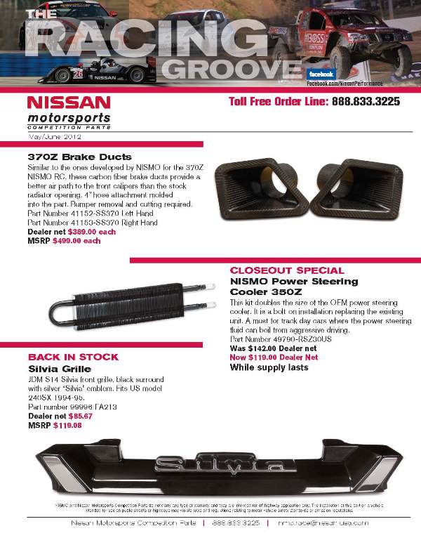 New Release Nissan Parts for May & June